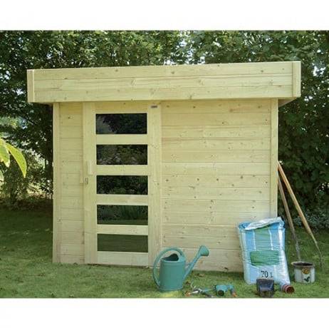 Abri de jardin BERGEN en bois 4,59 m², Plancher Oui - Imagen 1