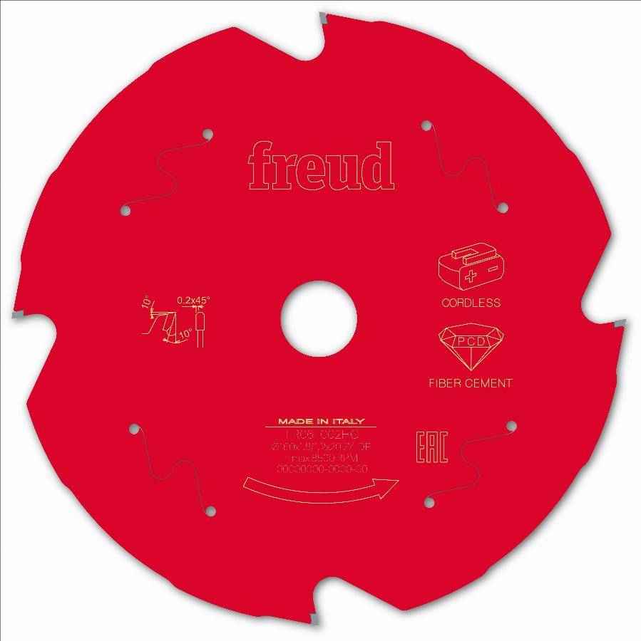 Lame diamant pour scie circulaire portative sans fil FREUD - Ø160 1,8/1,2 AL20 Z4 TD 10° - F03FS10095 -FR06F002HC - Imagen 1