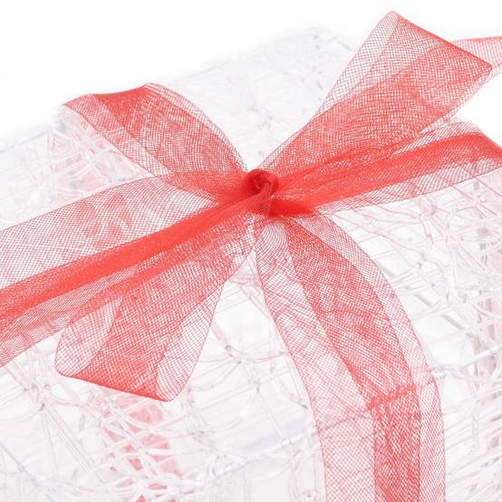 3 pcs Boîtes-cadeaux de Noël décoratives - Décoration Pour Noël Acrylique colorées - Image 6