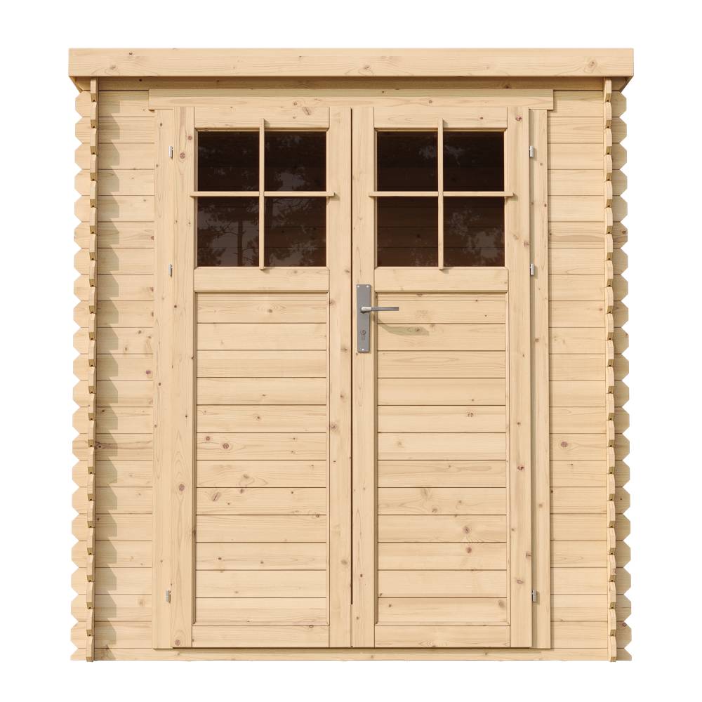 Timbela - Abri de jardin en bois l204xL204xH200 cm / 3,53 m² avec porte verrouillable de haute qualité - 19 mm d’épaisseur - Timbela M309F - Image 3