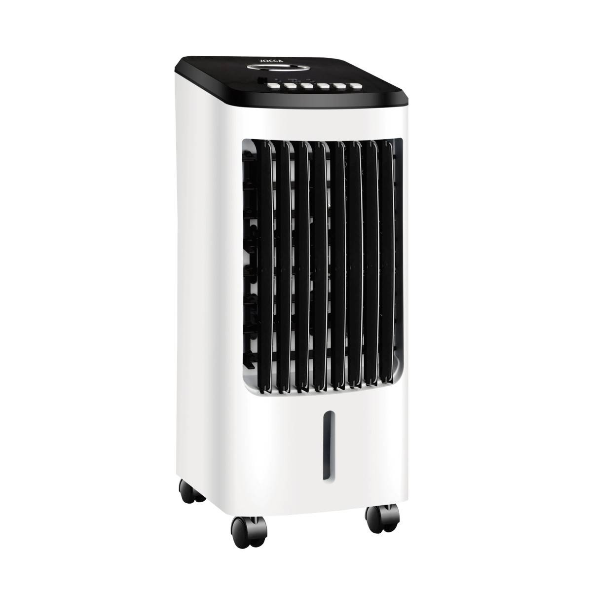 Rafraichisseur d'air portable évaporatif 80W Réservoir 3L + 2 pains de glaces inclus Minuterie 7h Refroidisseur d'air Jocca - Image 1