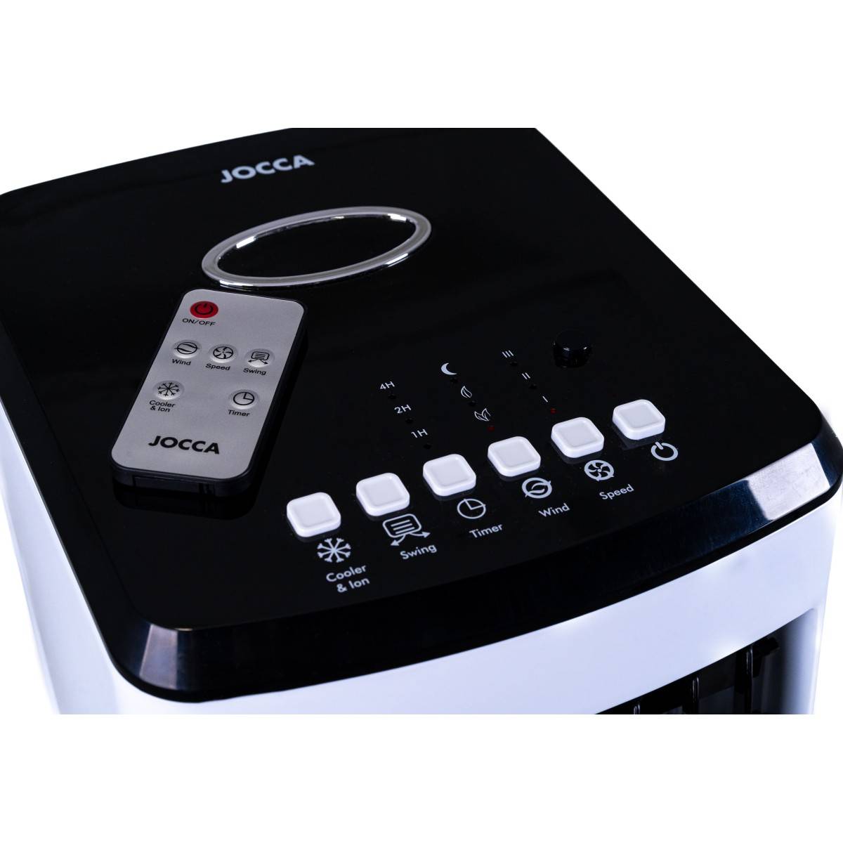 Rafraichisseur d'air portable évaporatif 80W Réservoir 3L + 2 pains de glaces inclus Minuterie 7h Refroidisseur d'air Jocca - Image 8