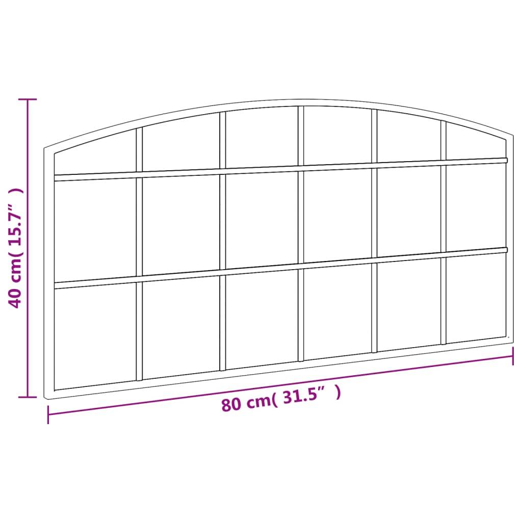 Maison Chic - Miroir mural noir 80x40 cm arche fer Maison Chic - Image 7