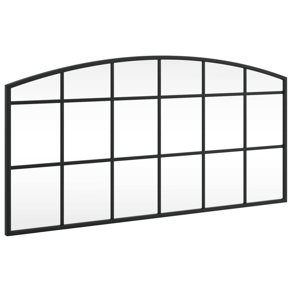 Maison Chic - Miroir mural noir 80x40 cm arche fer Maison Chic - Image 1
