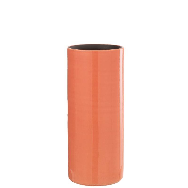 J-Line - Vase haut en céramique rose 15x15x37 cm - J-Line - Image 1