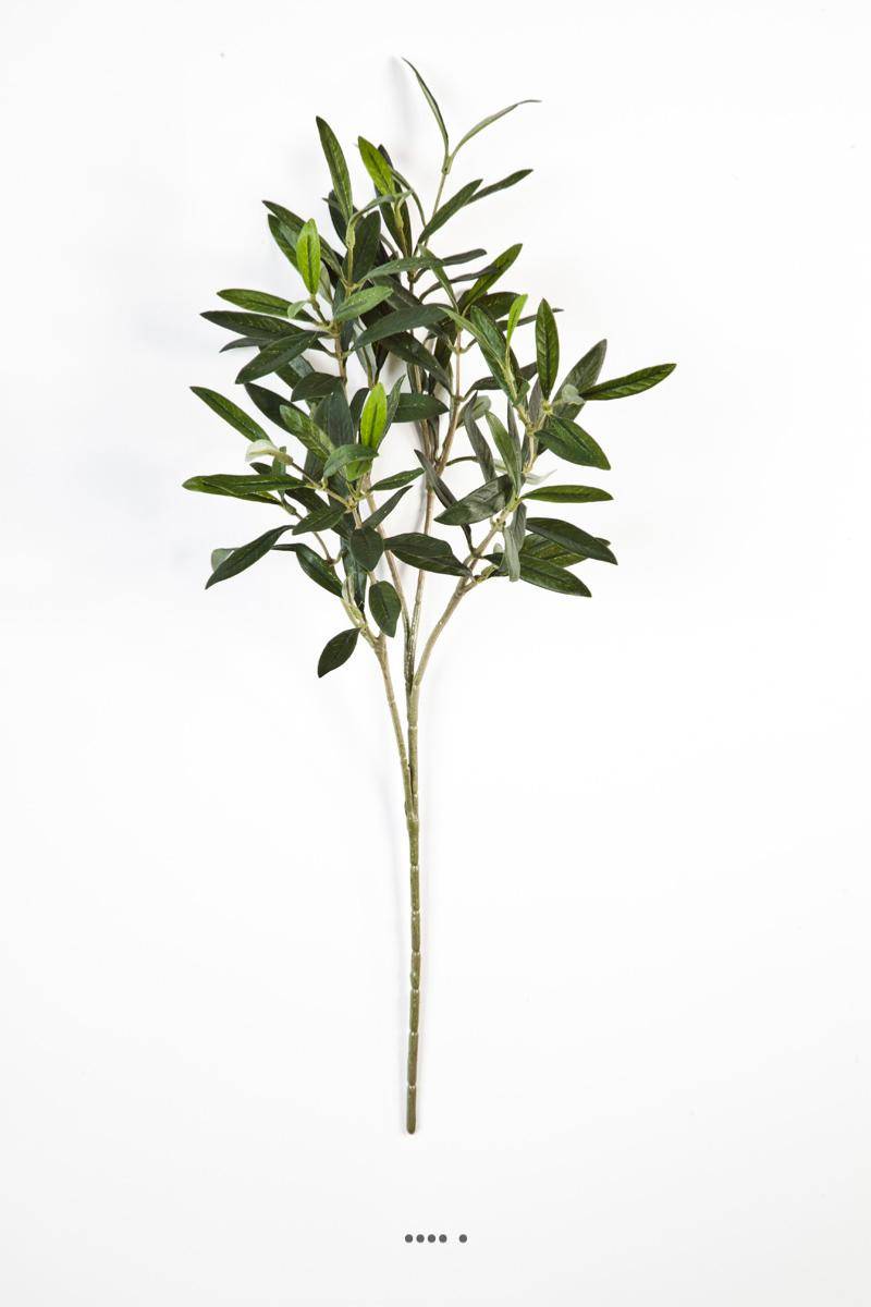 Artificielles - Branche d'olivier artificielle, 4 ramures, H 50 cm