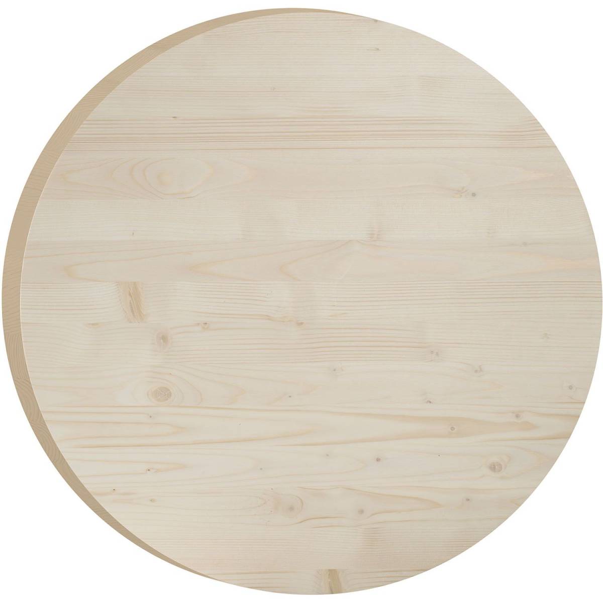 Plateau rond en pin 75 cm Épaisseur 3 cm Astigarraga - Imagen 1