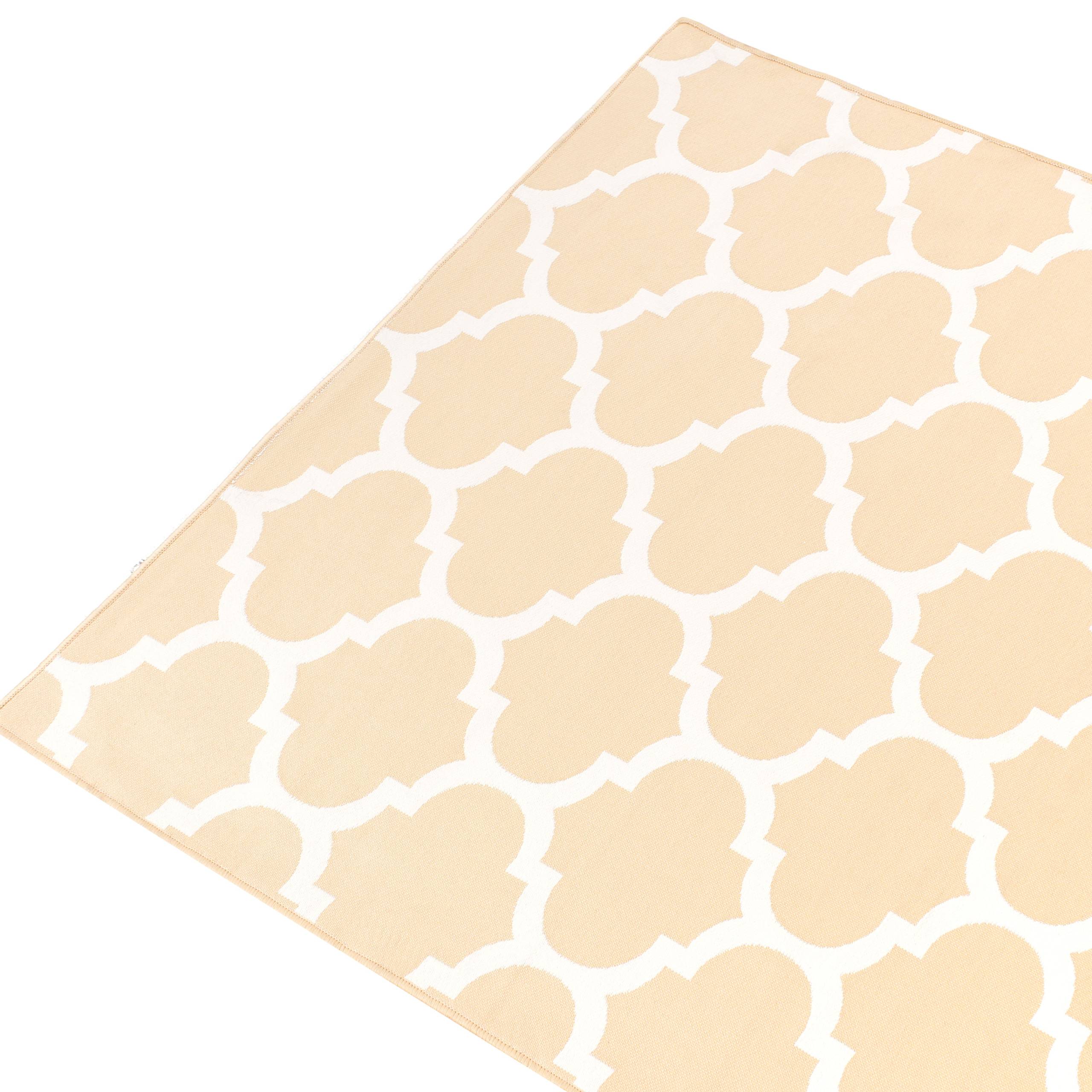 Beliani - Tapis d'extérieur Polypropylène Beige AKSU - Beliani - Imagen 4