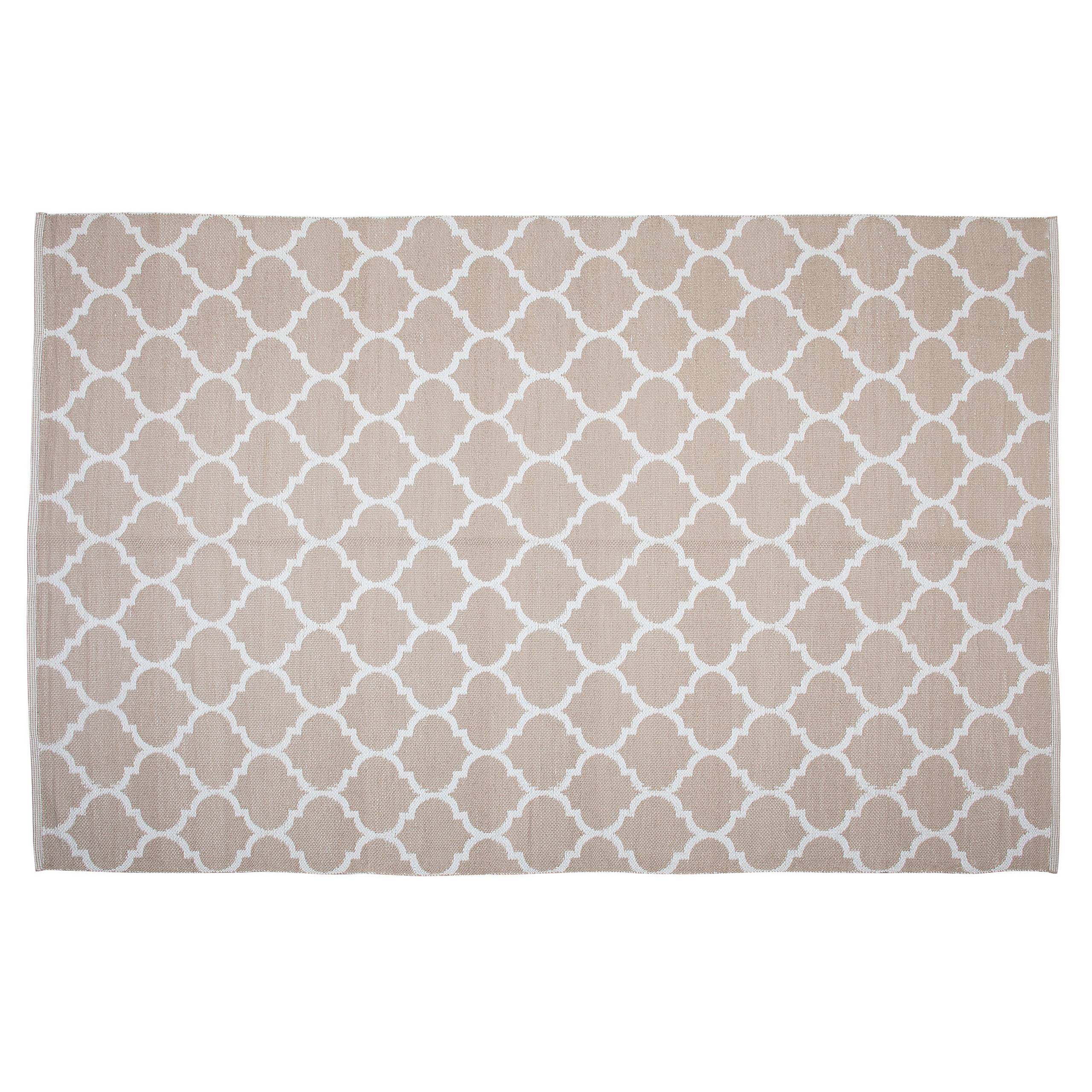 Beliani - Tapis d'extérieur Polypropylène Beige AKSU - Beliani - Imagen 8