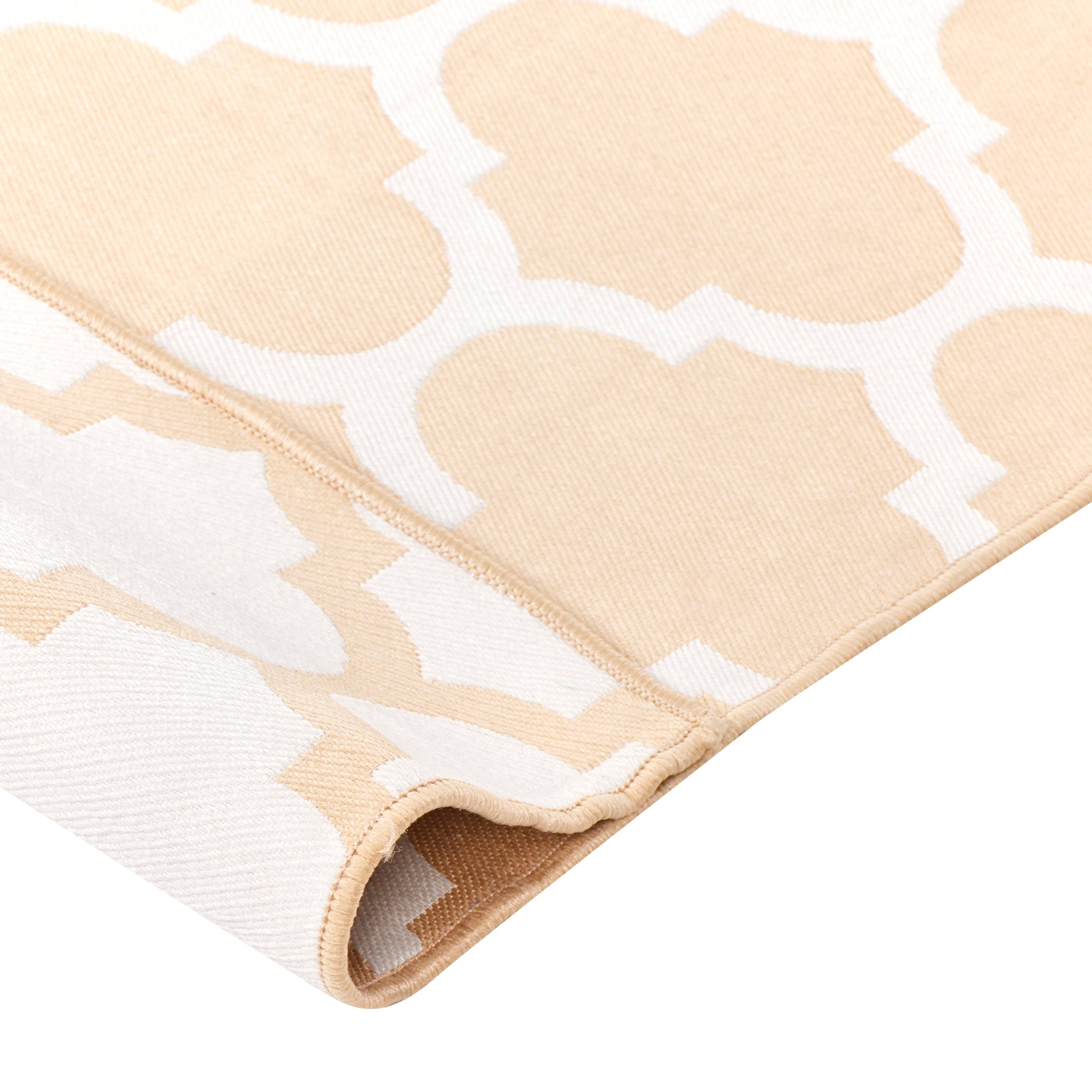 Beliani - Tapis d'extérieur Polypropylène Beige AKSU - Beliani - Imagen 6