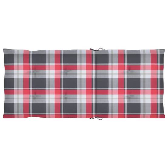 PANGIVO - Chaises inclinables de jardin et coussins rouges Teck solide 57 x 71.5 x 100 cm - PANGIVO - Image 8