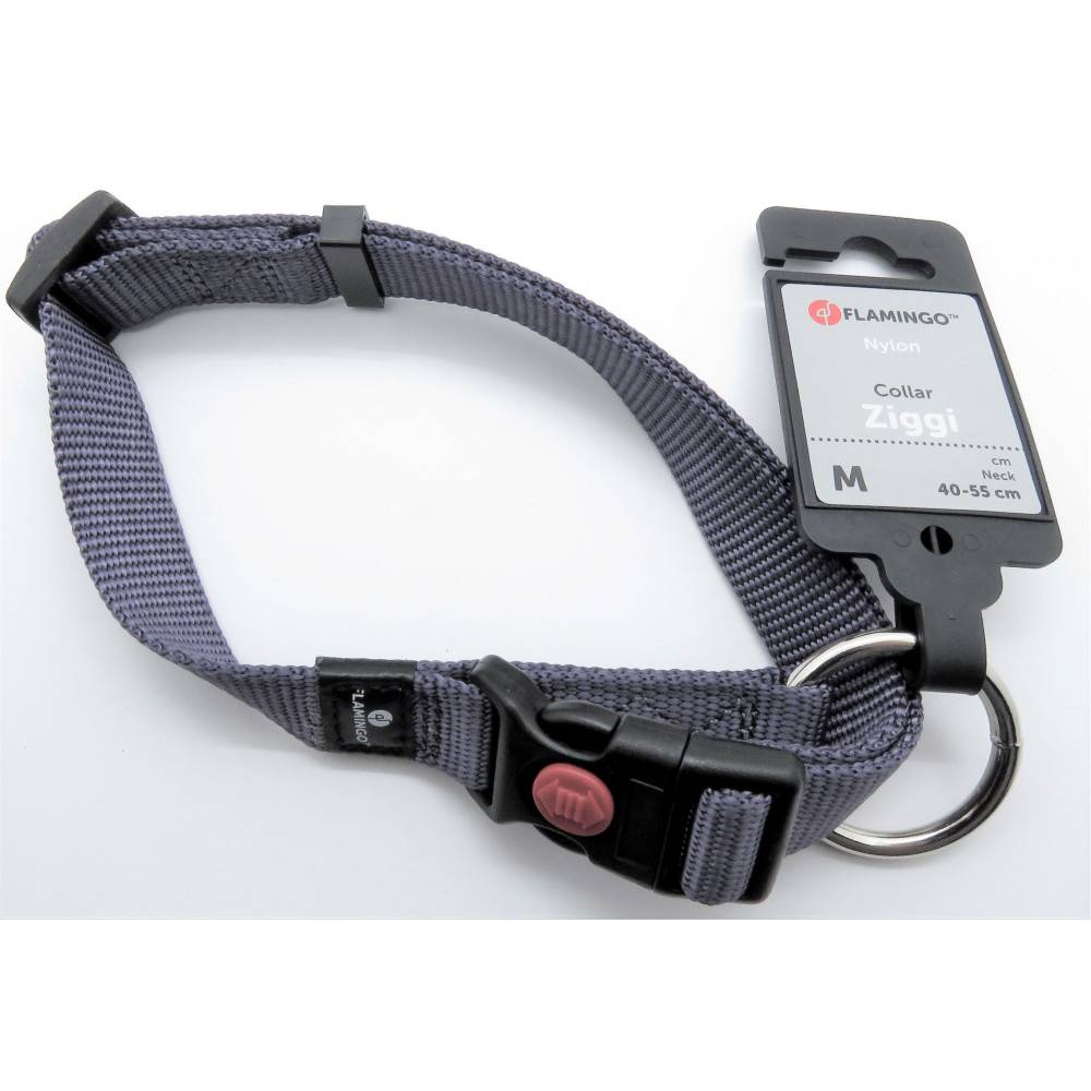 Collier Ziggi bleu granite 40 -55 cm. 20 MM . taille M. pour chien. - Imagen 3