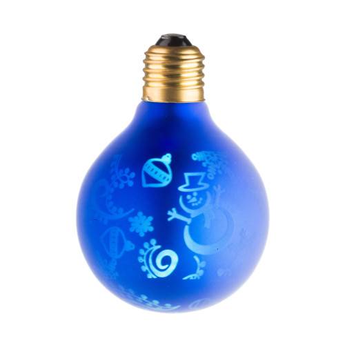 Ampoule Lampe Déco Neige et Bleu G80 E27 ECOLICHT - Imagen 1