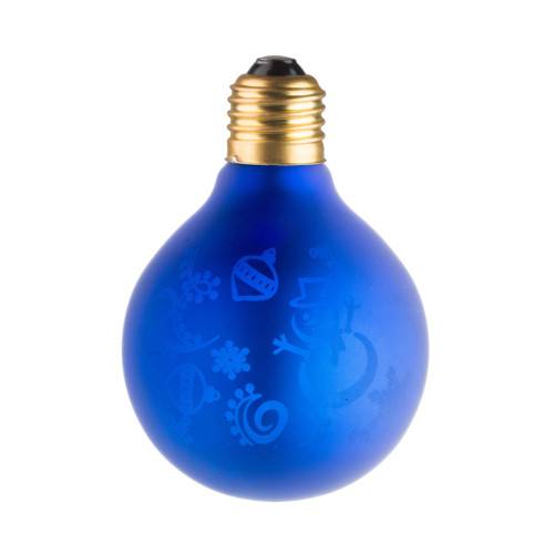 Ampoule Lampe Déco Neige et Bleu G80 E27 ECOLICHT - Imagen 2