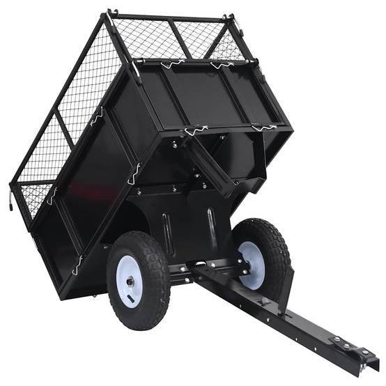 Vidaxl - Remorque basculante pour tondeuse de pelouse Charge de 150 kg vidaXL 92449 - Image 6