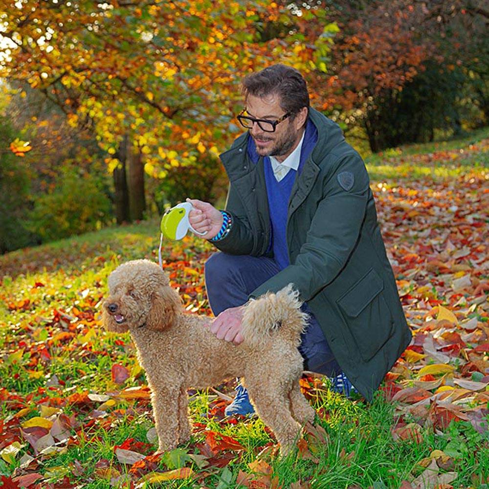Ferplast - Ferplast Laisse Chien Enrouleur AMIGO MEDIUM, Laisse pour Chiens de Taille Moyenne jusqu'à 25 Kg. Cordon Extensible max 5 m. Bouton de verrouillage et - Imagen 4