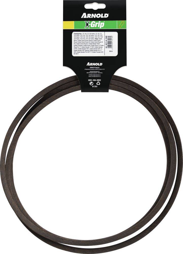 Arnold - Courroie trapézoïdale X-Grip V de type 4L1040 Arnold - Imagen 4