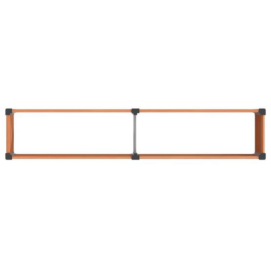 ComfortXL - Jardinière Surélevée WPC Aluminium Culture Légumes Fleurs 250x50x91cm Marron - ComfortXL Outdoor Living - Image 5