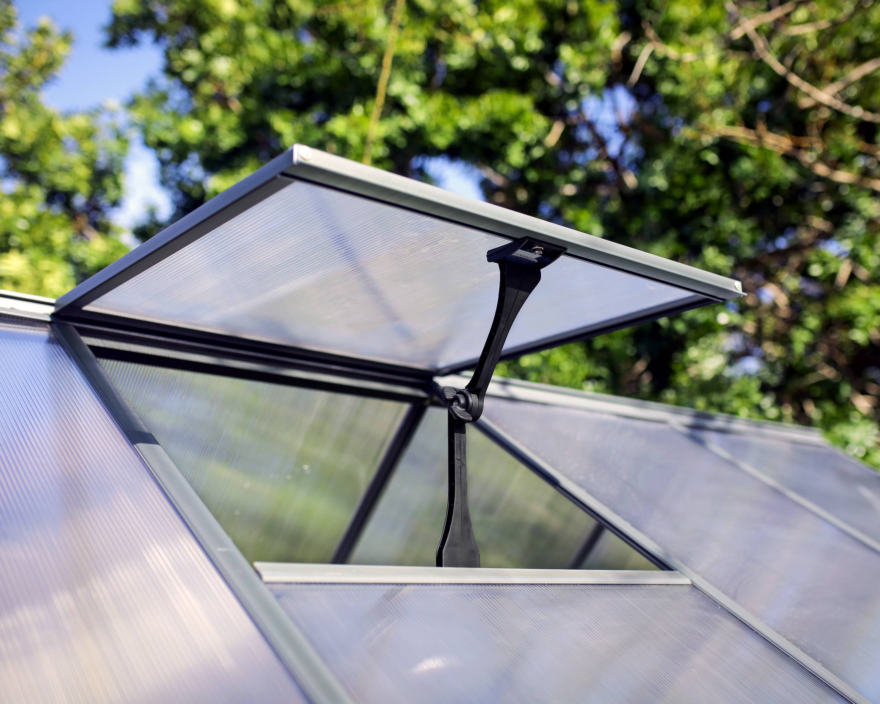 Canopia by Palram - Serre de jardin Hybrid gris 306 x 185 cm – Polycarbonate double paroi – Aluminium robuste – Canopia by Palram - Imagen 6