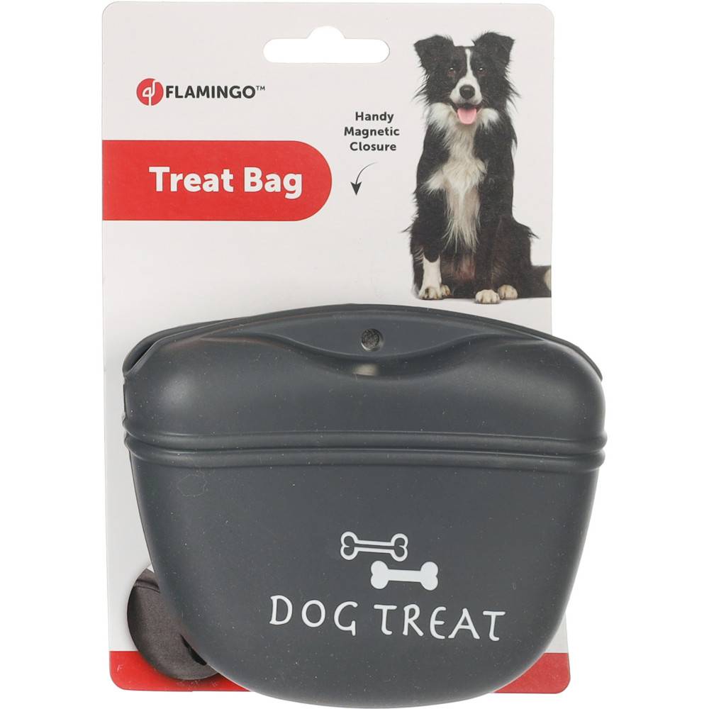 Flamingo - Pochette pour friandises Dropsy Gris 12,5cm x 5,5cm x10,5cm pour chien - Imagen 5