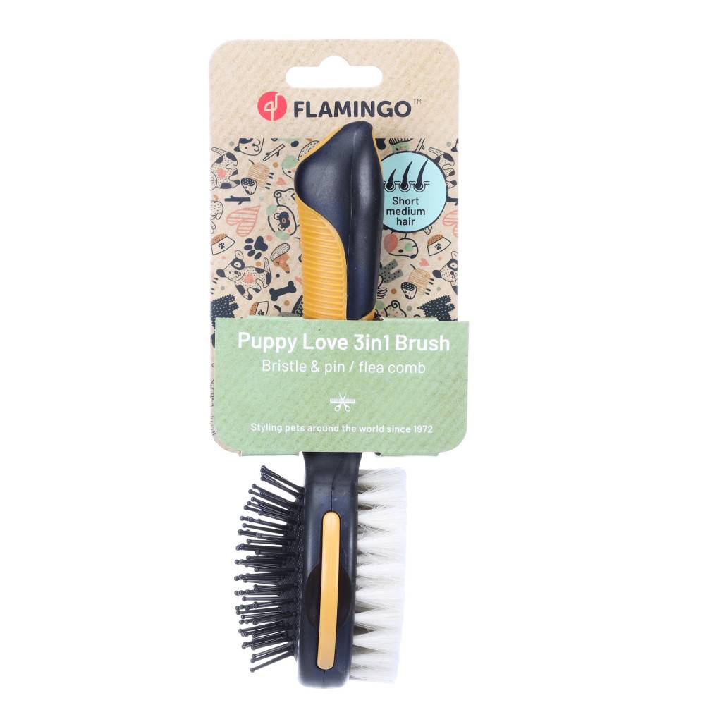Brosse douce , Brosse à picots et Peigne à puces pour Chiot - Imagen 3