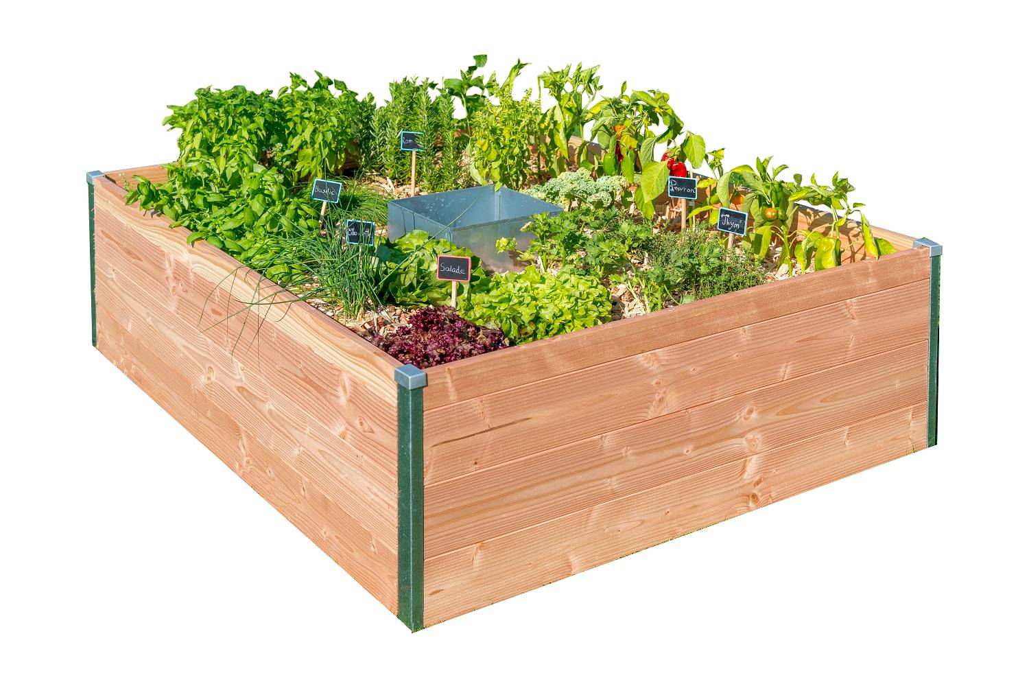 Mon Petit Potager - Carré Potager avec composteur intégré - Bois Douglas non traité -  120 x 115 x H40 - mon PETIT POTAGER - Image 1