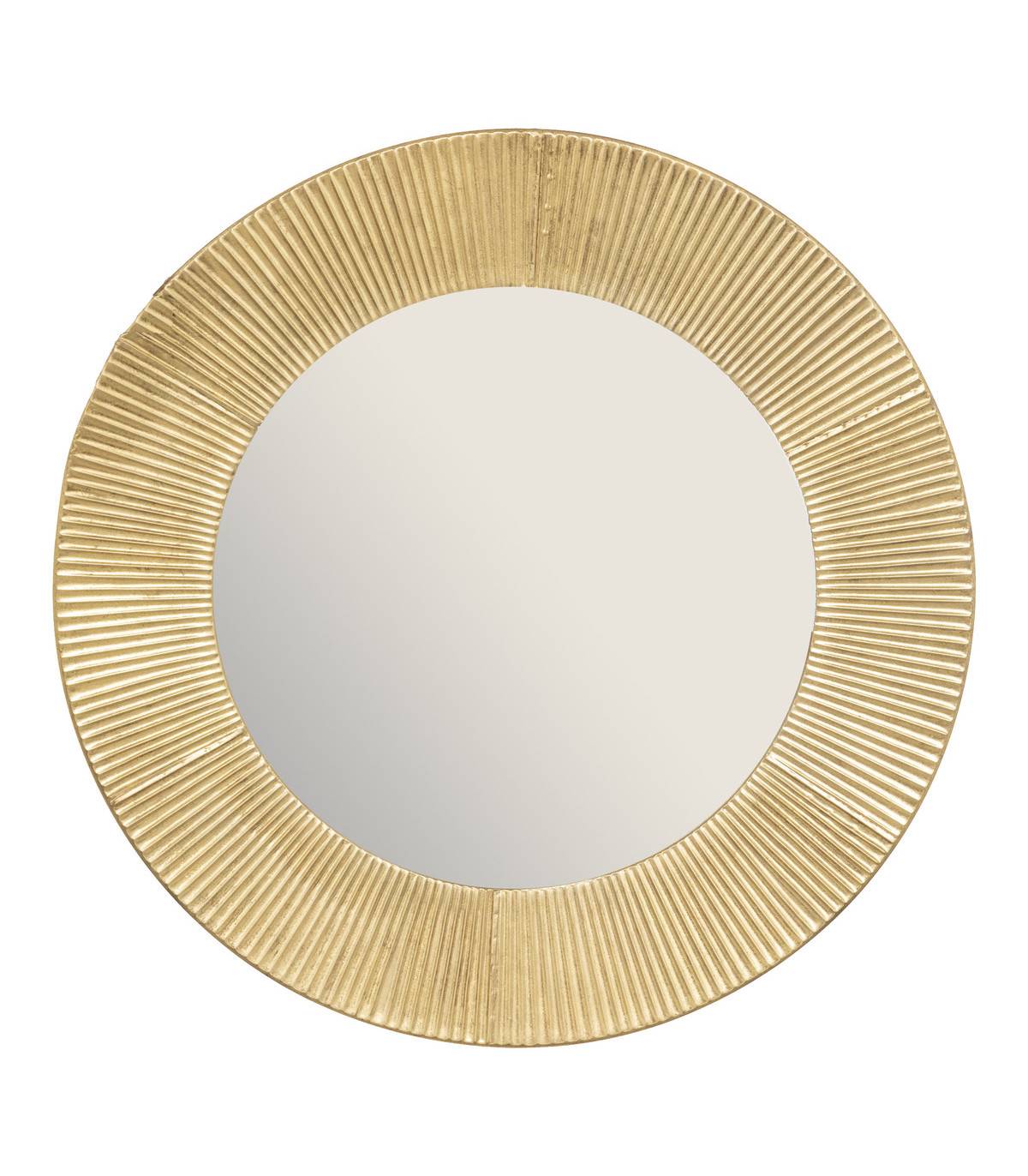 Grand Miroir mural en Métal Doré D 90 cm - Imagen 1