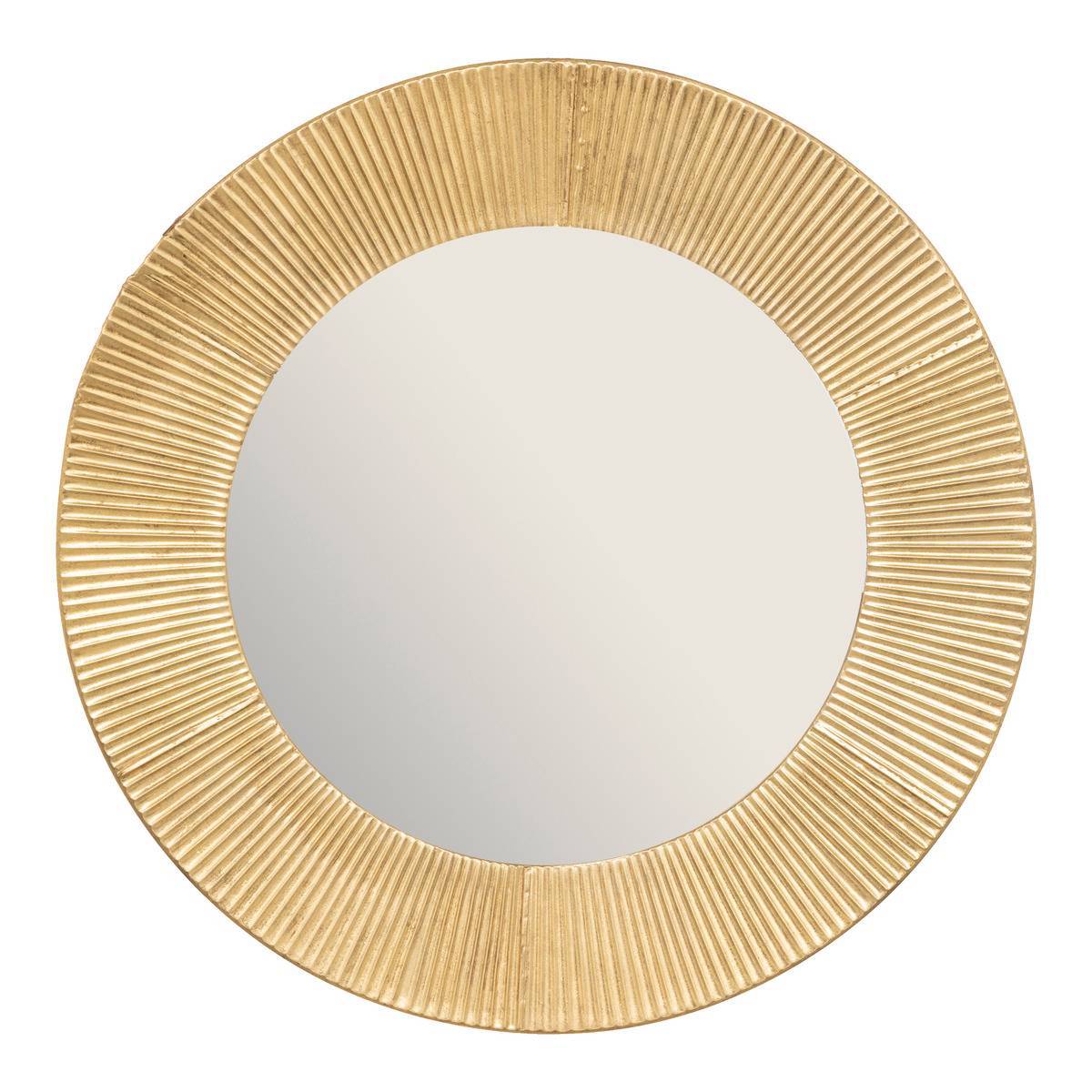 Atmosphera - Miroir "Milda" métal doré D90cm - Atmosphera Créateur d'intérieur - Image 2
