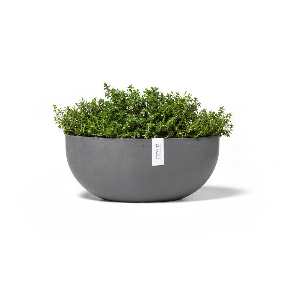 Ecopots - Pot Ovale Sofia Big 43 Gris + réservoir d'eau - 43 x 25 x H. 17,5 cm - 8,2 L ECOPOTS - Imagen 3