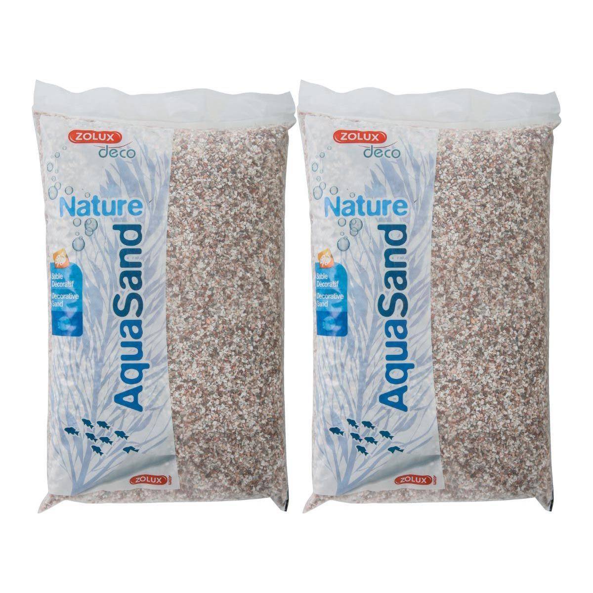 Zolux - Sol décoratif Aquasand cristobalite rose 4kg (Lot de 2) - Imagen 1