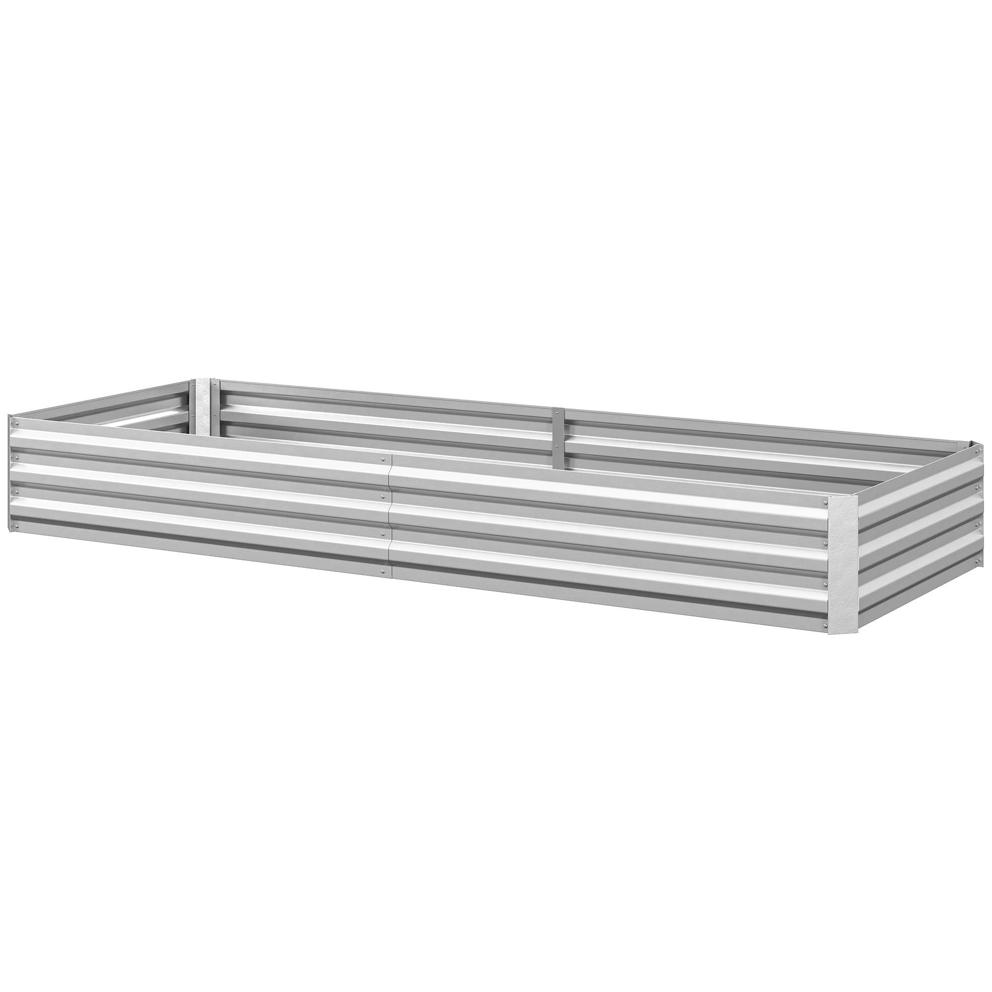 PANGIVO - Carré potager acier argent 241 x 90,5 x 30 cm - PANGIVO - Image 2
