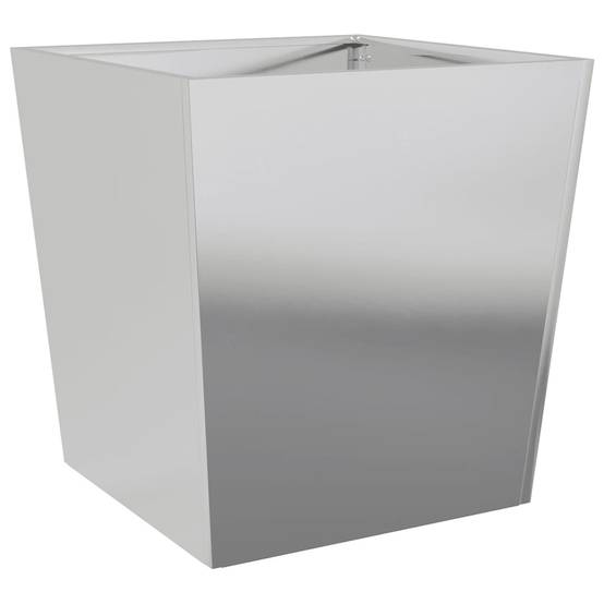 Jardinière acier galvanisé gris 50 x 50 x 50 cm - PANGIVO - Image 6