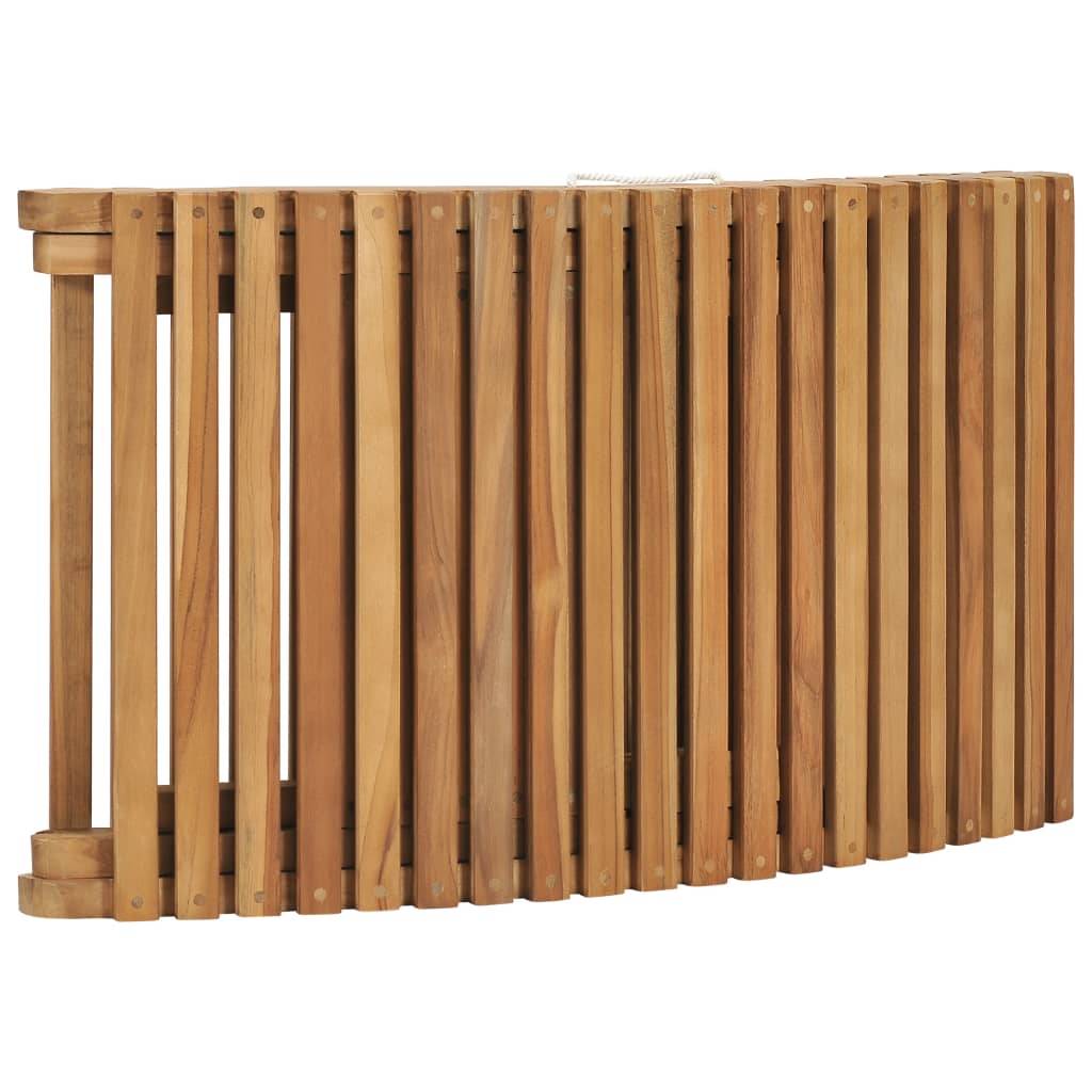 Helloshop26 - Transat chaise longue bain de soleil lit de jardin terrasse meuble d'extérieur pliable avec table bois de teck solide - Imagen 6
