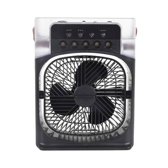 The Home Deco Factory - Ventilateur Brumisateur Led "Retro" 30cm Noir - Image 2