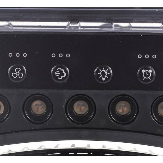 The Home Deco Factory - Ventilateur Brumisateur Led "Retro" 30cm Noir - Image 5