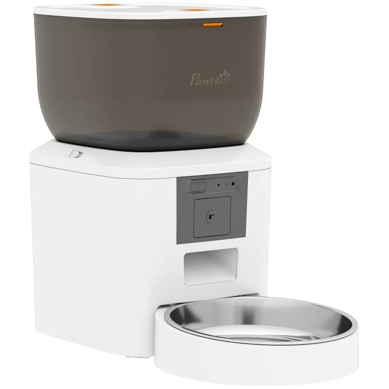 ComfortXL - Distributeur Automatique Connecté Chat Acier Inox Intérieur Caméra 4L Blanc - ComfortXL Outdoor Living - Image 1