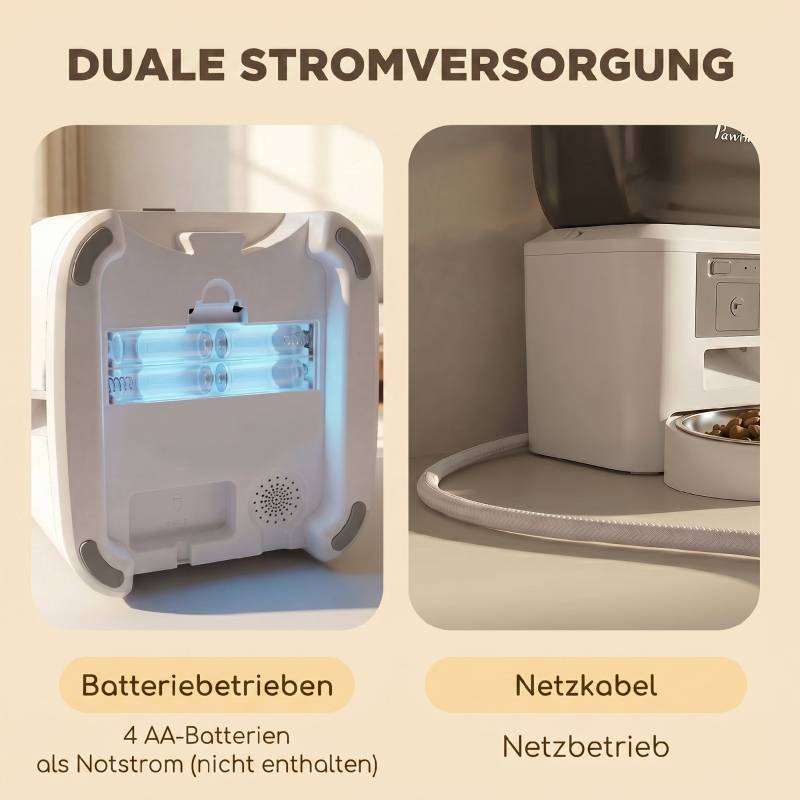 ComfortXL - Distributeur Automatique Connecté Chat Acier Inox Intérieur Caméra 4L Blanc - ComfortXL Outdoor Living - Image 5