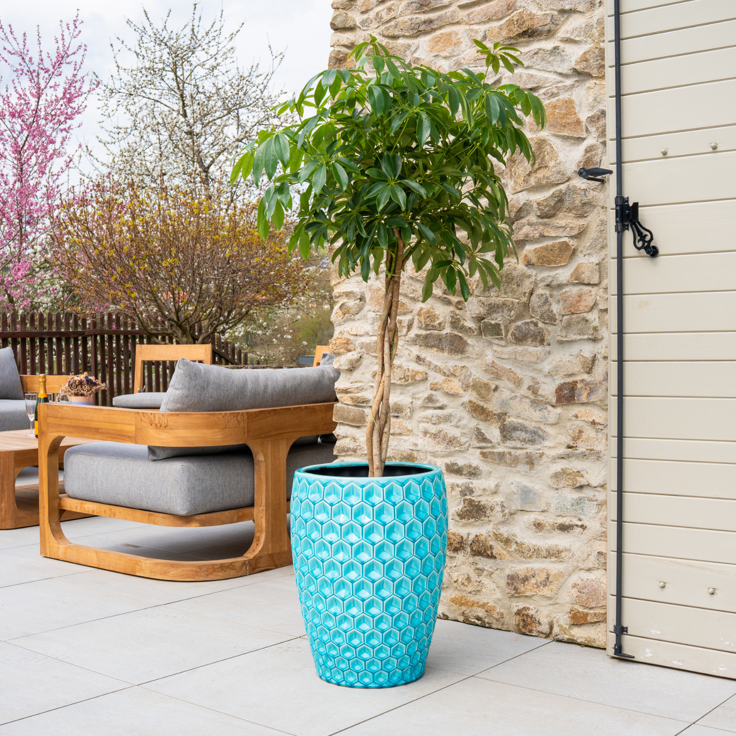 Provencelia - Pot VERSAILLES 38x54cm turquoise