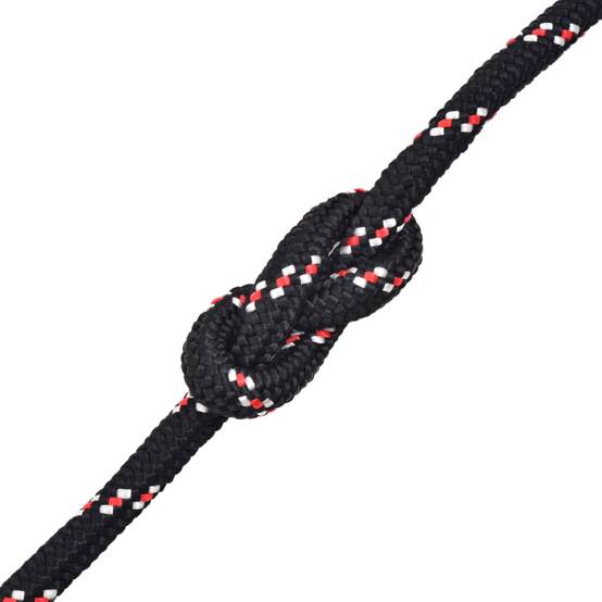 Corde de bateau Polypropylène 8 mm 100 m Noir Maison Chic - Image 1