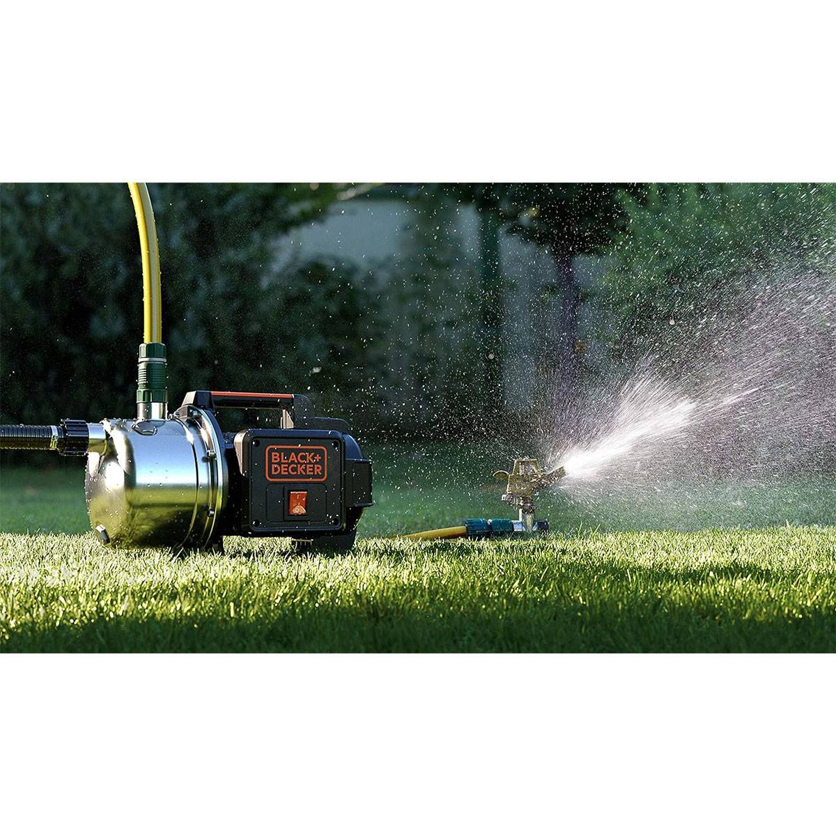Pompe d'arrosage auto-amorçante eaux claires 1100W 4.5 bar 230V Moteur induction BLACK & DECKER - Imagen 4