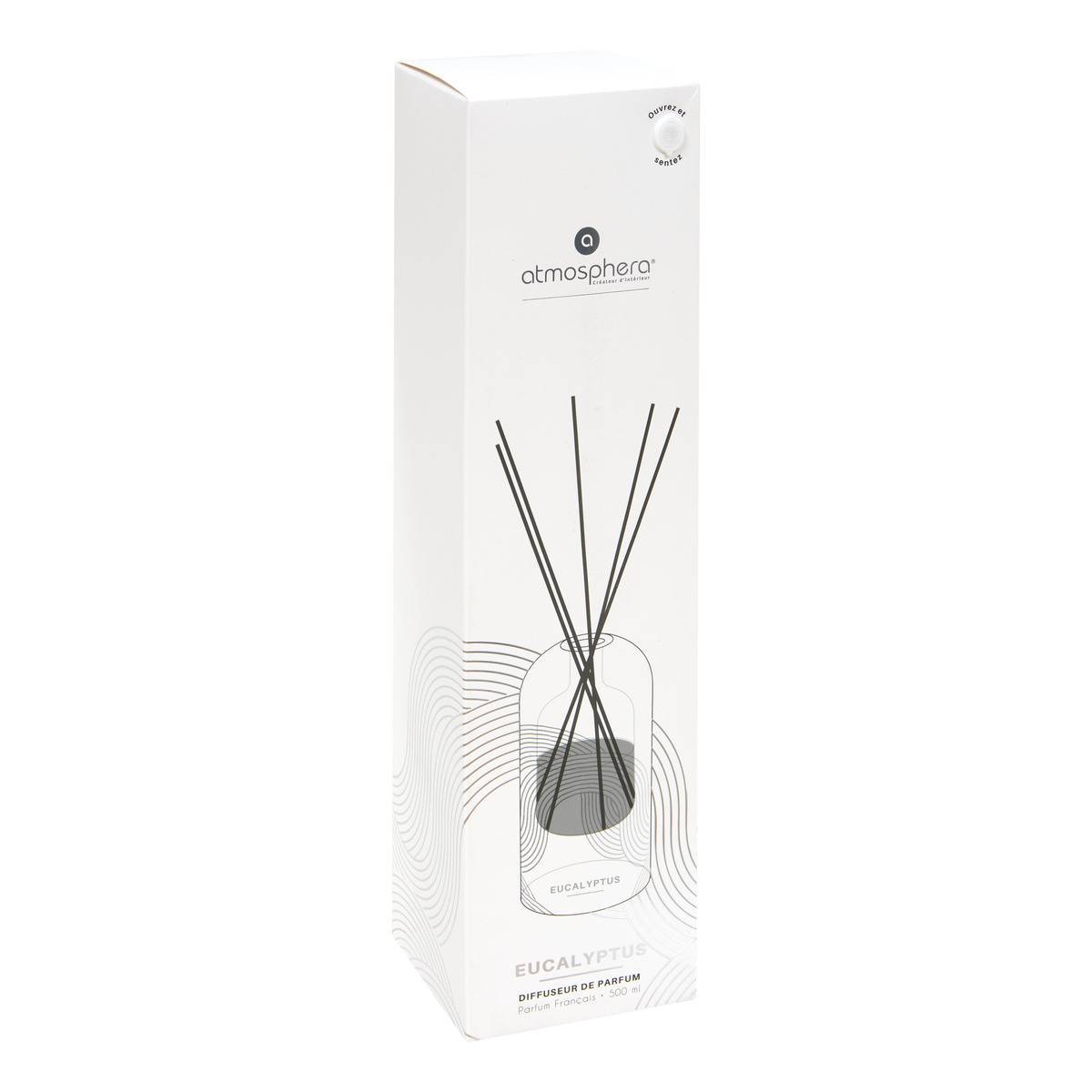 Atmosphera - Diffuseur de parfum Ilan 500ml verre eucalyptus - Atmosphera Créateur d'intérieur - Image 3