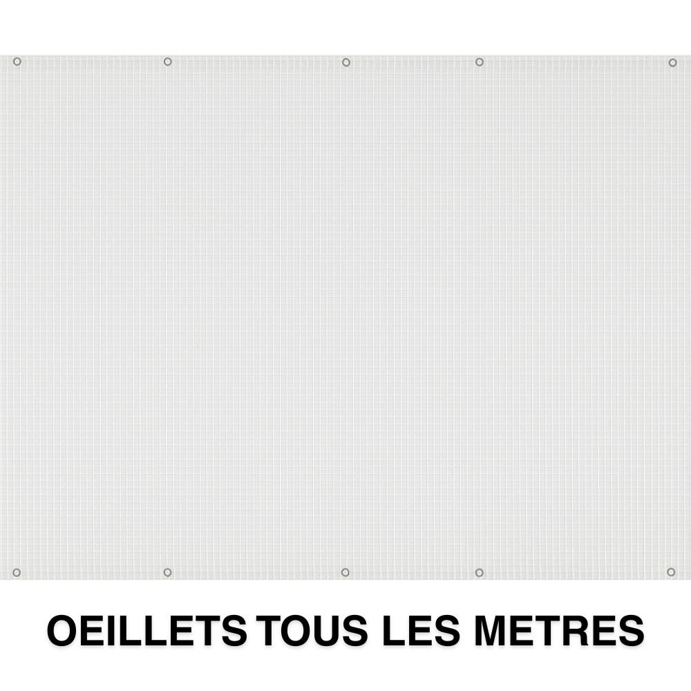Bâche armée transparente 160g/m2 découpable 2 x 3 Translucide - Image 4