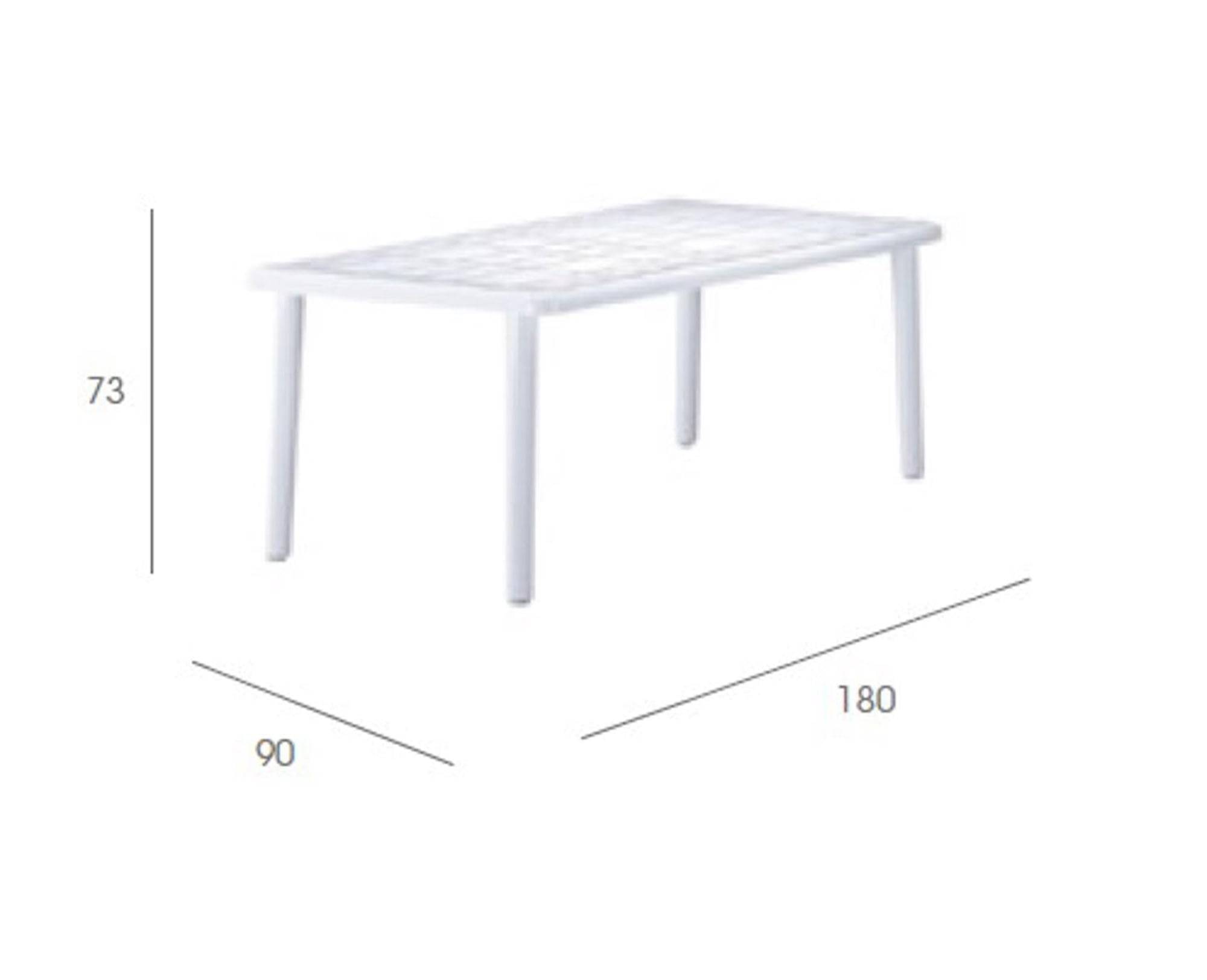 Table ovale recyclée extérieur 180x90 gris volcanique OLOT garbar - Image 2