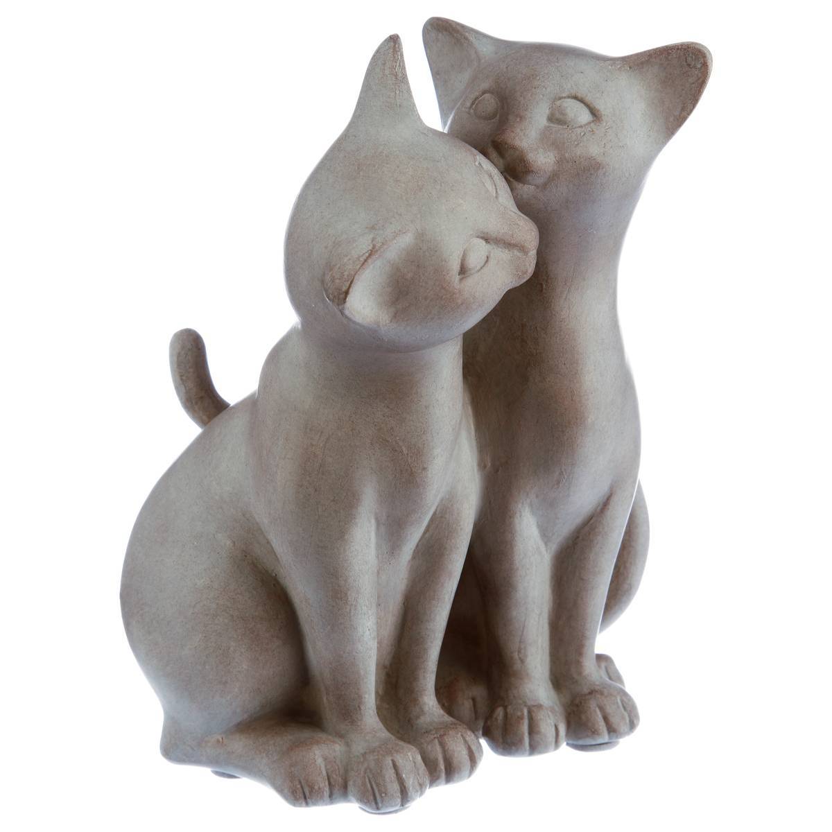 Atmosphera - Statue 2 chats Cali H.16,8cm résine - Atmosphera Créateur d'intérieur - Image 2