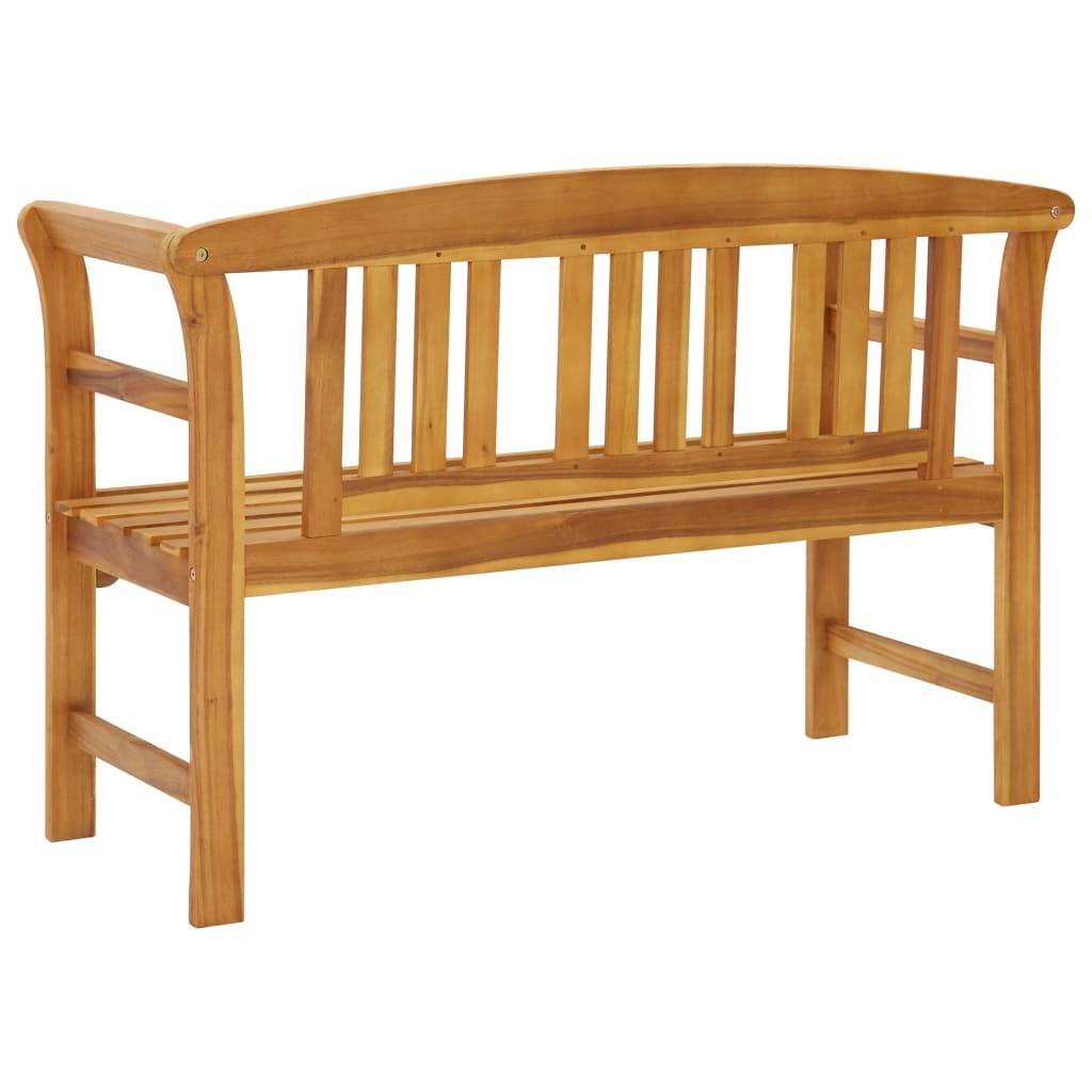 Helloshop26 - Banc de jardin meuble de patio d'extérieur terrasse 114 x 46 x 82 cm bois d'acacia solide - Imagen 4