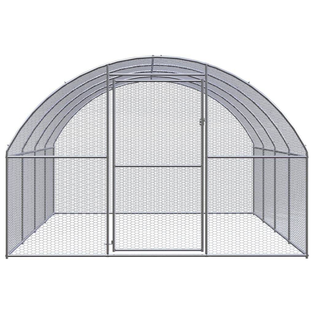 Poulailler extérieur Acier galvanisé Enclos grillagé pour jardin 3x4x2 m – ComfortXL Outdoor Living - Image 2