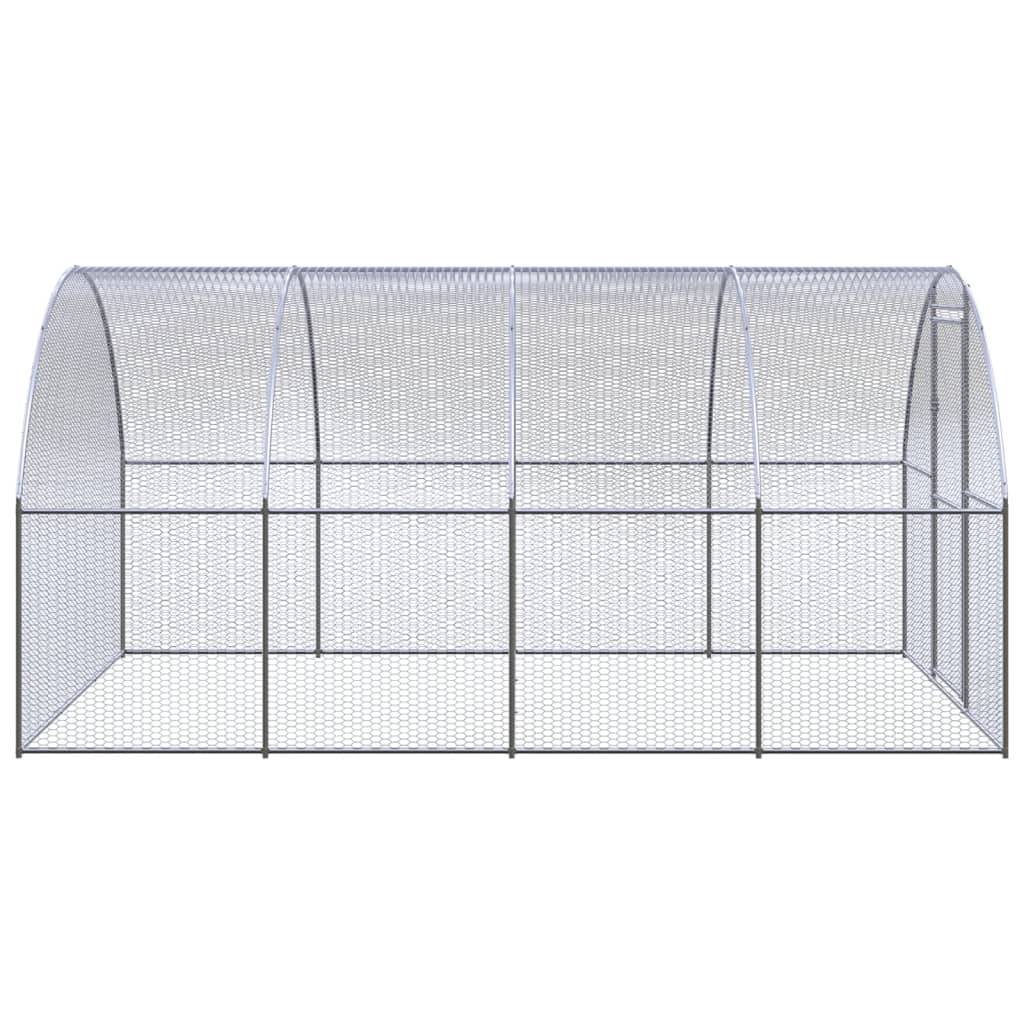 Poulailler extérieur Acier galvanisé Enclos grillagé pour jardin 3x4x2 m – ComfortXL Outdoor Living - Image 3