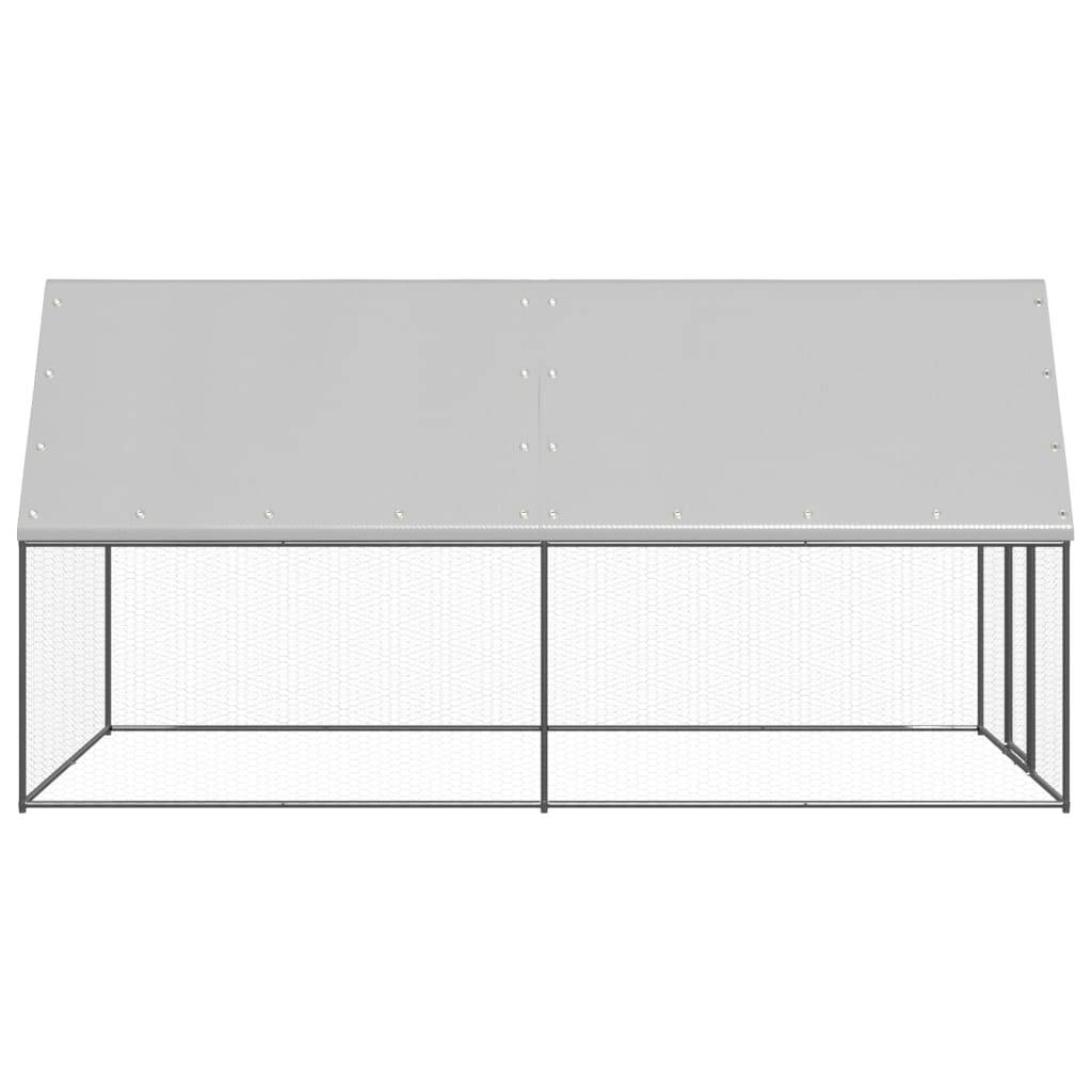 Vidaxl - Poulailler d'extérieur 2x4x2 m Acier galvanisé vidaXL 3154371 - Image 4