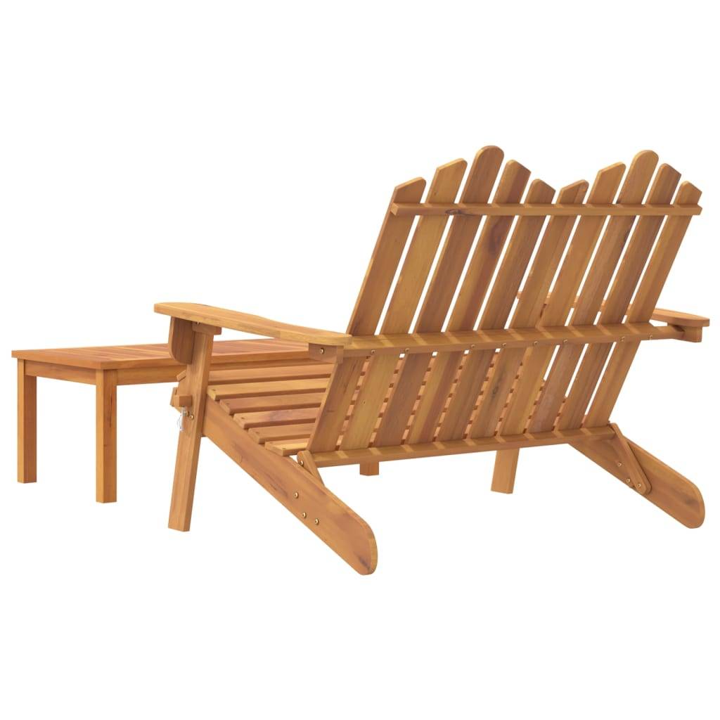 Helloshop26 - Ensemble de salon de jardin meuble d'extérieur ensemble de mobilier 2 pièces bois acacia solide - Imagen 4
