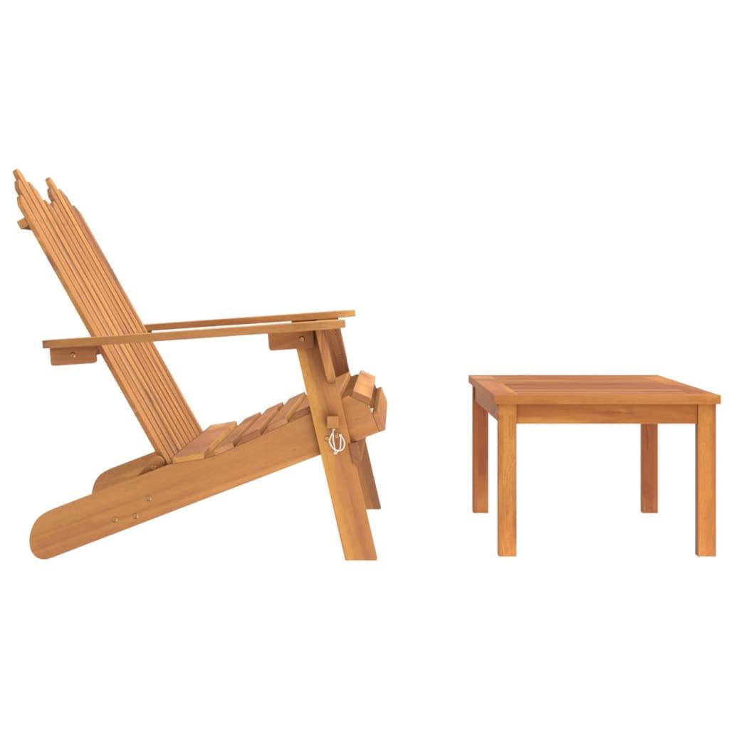 Helloshop26 - Ensemble de salon de jardin meuble d'extérieur ensemble de mobilier 2 pièces bois acacia solide - Imagen 3